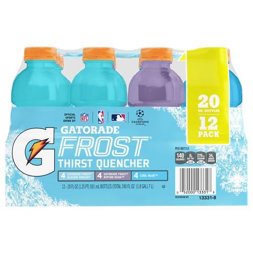 imageGatorade Original Thirst Quencher 3Flavor Frost Variety Pack 20 Fl Ounce Pack of 12Frost Variety Pack