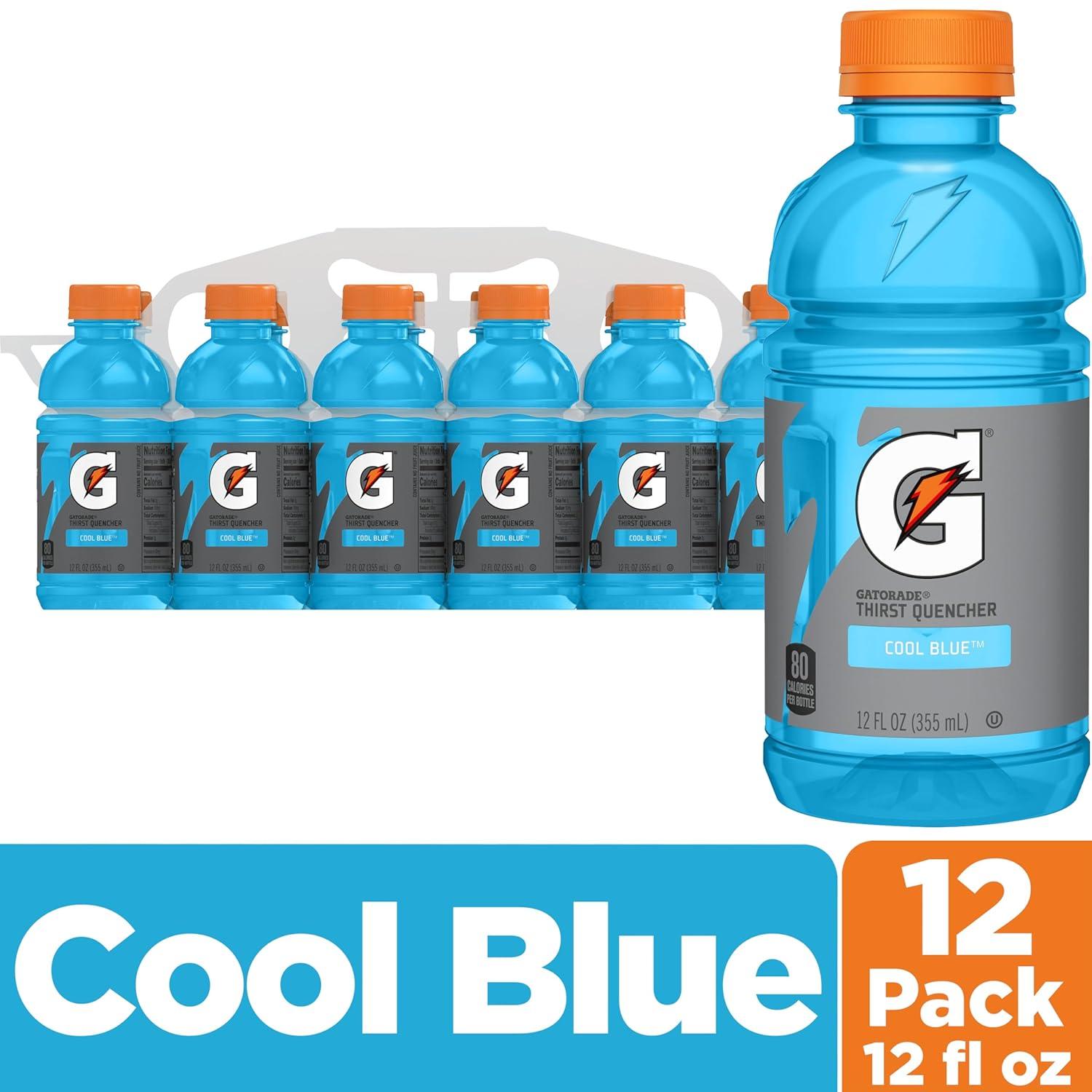 imageGatorade Thirst Quencher LemonLime 12 Fl Oz Pack of 12Cool Blue