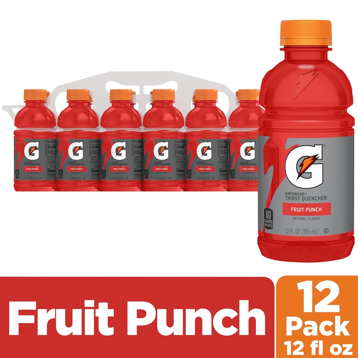 imageGatorade Thirst Quencher LemonLime 12 Fl Oz Pack of 12Fruit Punch
