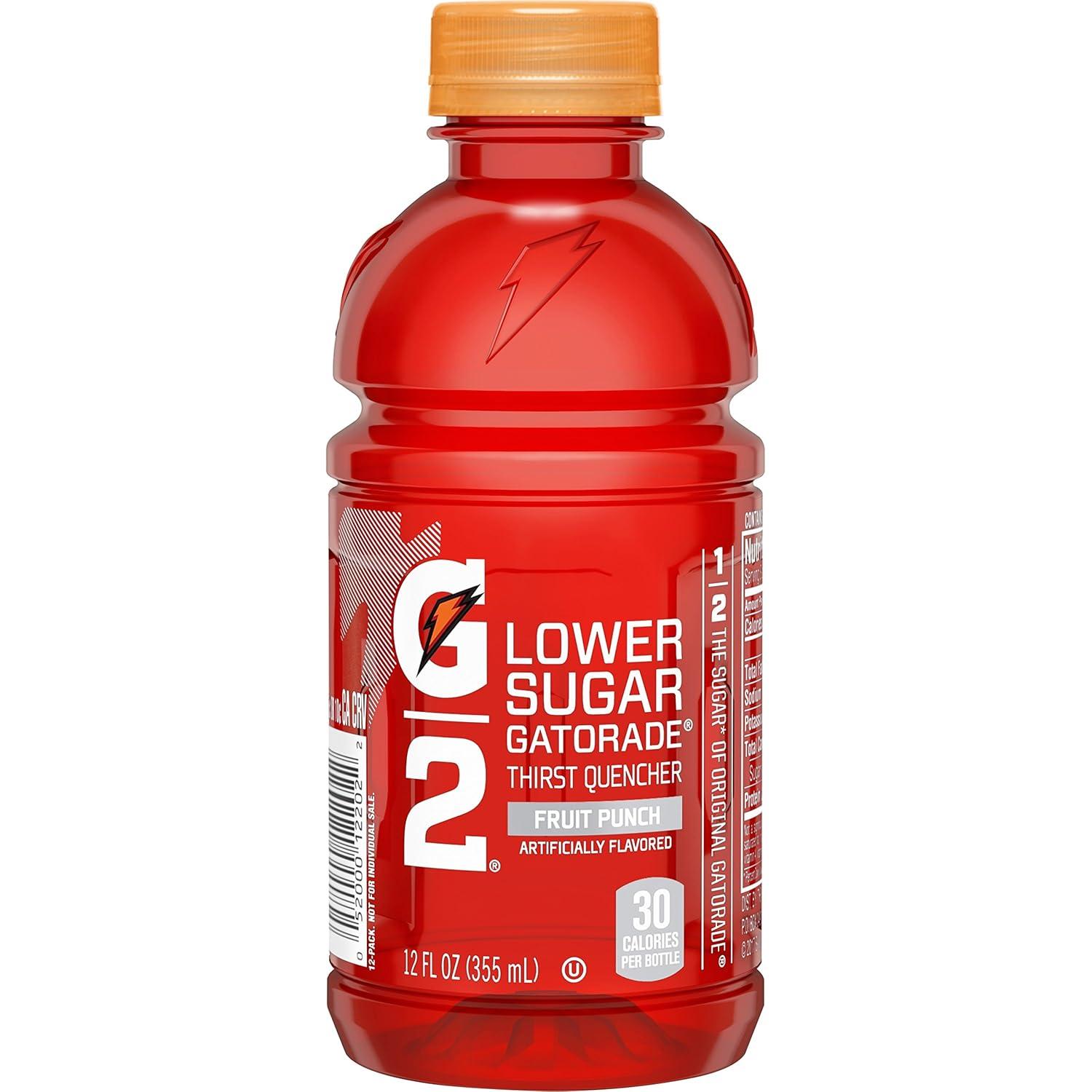 imageGatorade Thirst Quencher LemonLime 12 Fl Oz Pack of 12G2 Fruit Punch