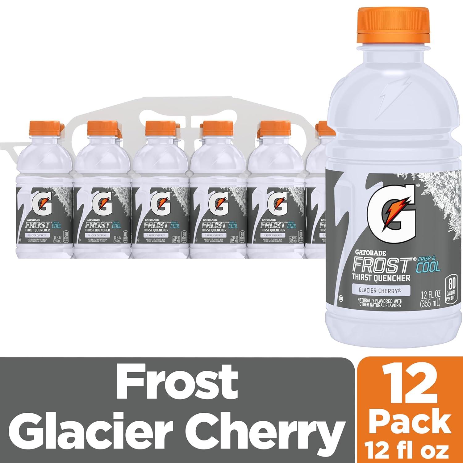 imageGatorade Thirst Quencher LemonLime 12 Fl Oz Pack of 12Glacier Cherry