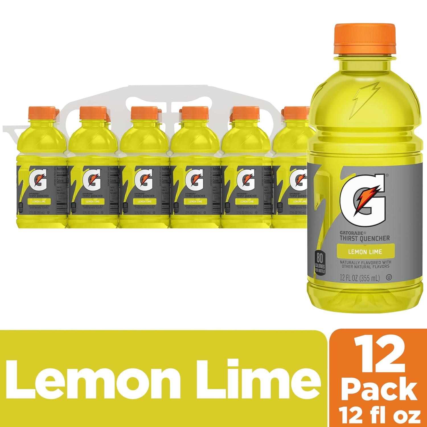 imageGatorade Thirst Quencher LemonLime 12 Fl Oz Pack of 12LemonLime