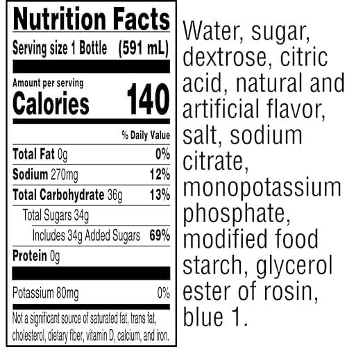 imageGatorade Thirst Quencher Orange 20 Fl Oz Pack of 8Cool Blue