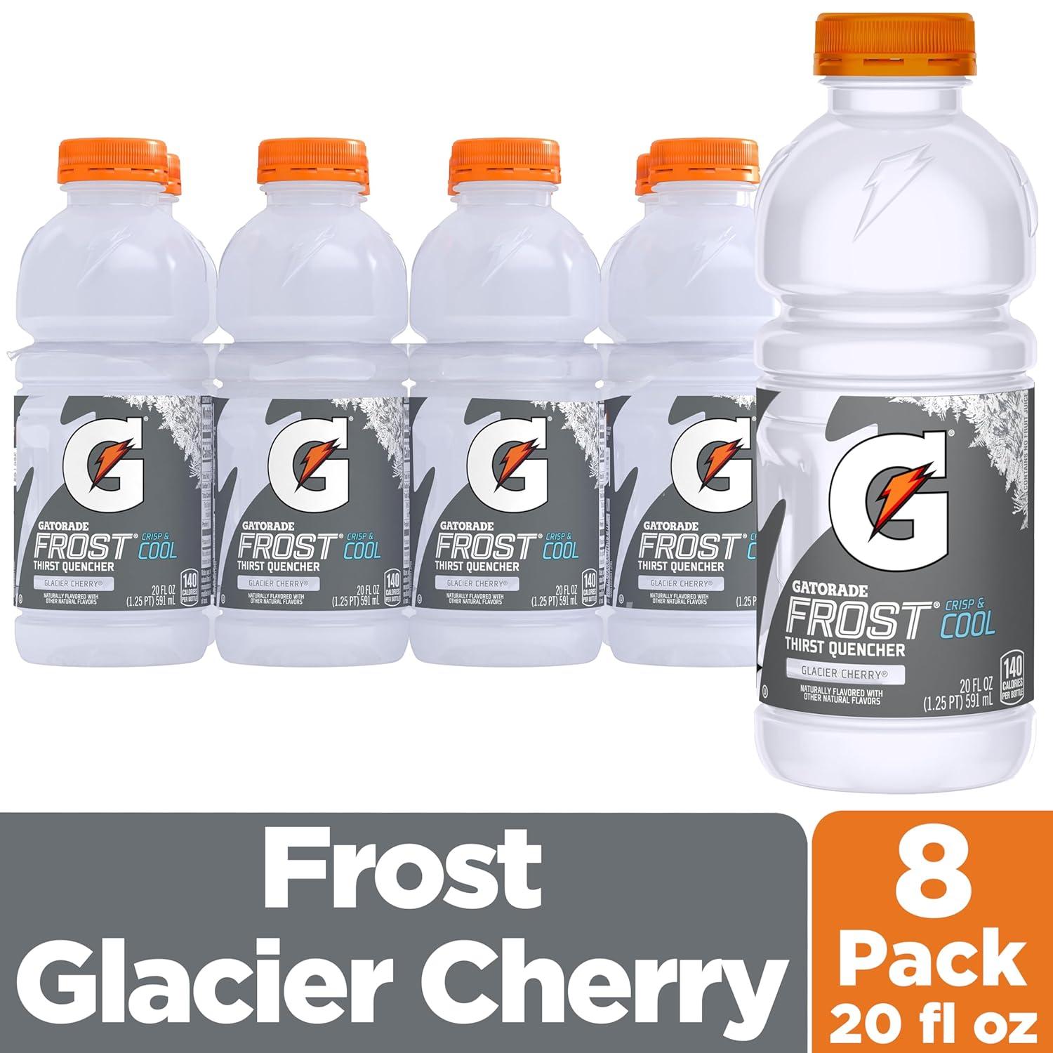imageGatorade Thirst Quencher Orange 20 Fl Oz Pack of 8Glacier Cherry