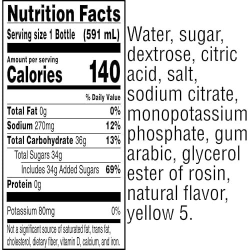 imageGatorade Thirst Quencher Orange 20 Fl Oz Pack of 8Lemon Lime