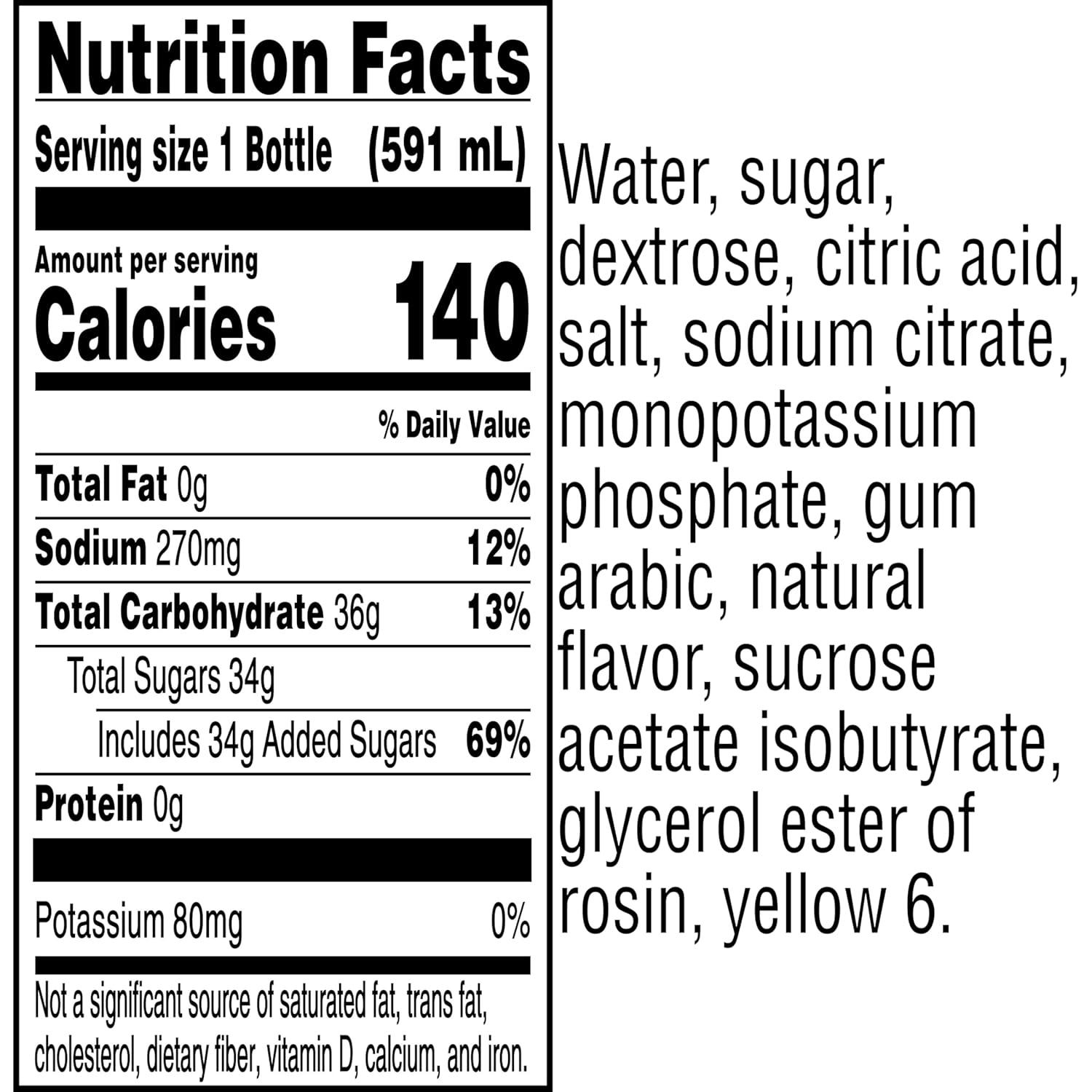 imageGatorade Thirst Quencher Orange 20 Fl Oz Pack of 8Orange