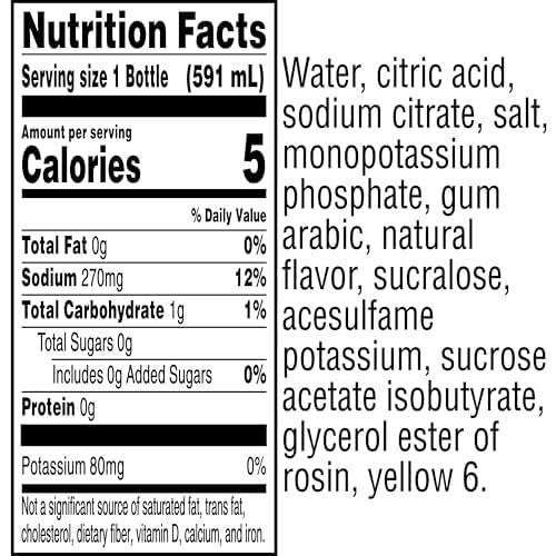 imageGatorade Zero Sugar Thirst Quencher Sports Drinks LemonLime 20 Ounce Bottles Pack of 8Zero Sugar Orange