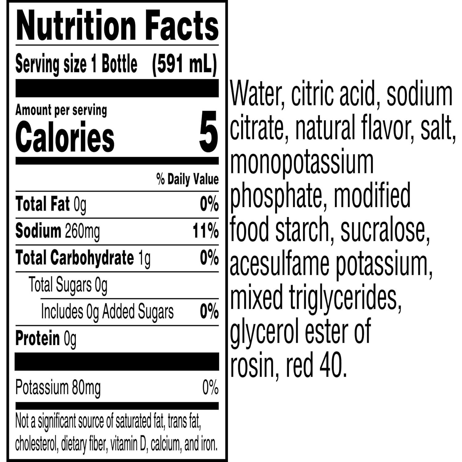 imageGatorade Zero Sugar Thirst Quencher Sports Drinks LemonLime 20 Ounce Bottles Pack of 8Zero Sugar Strawberry Kiwi