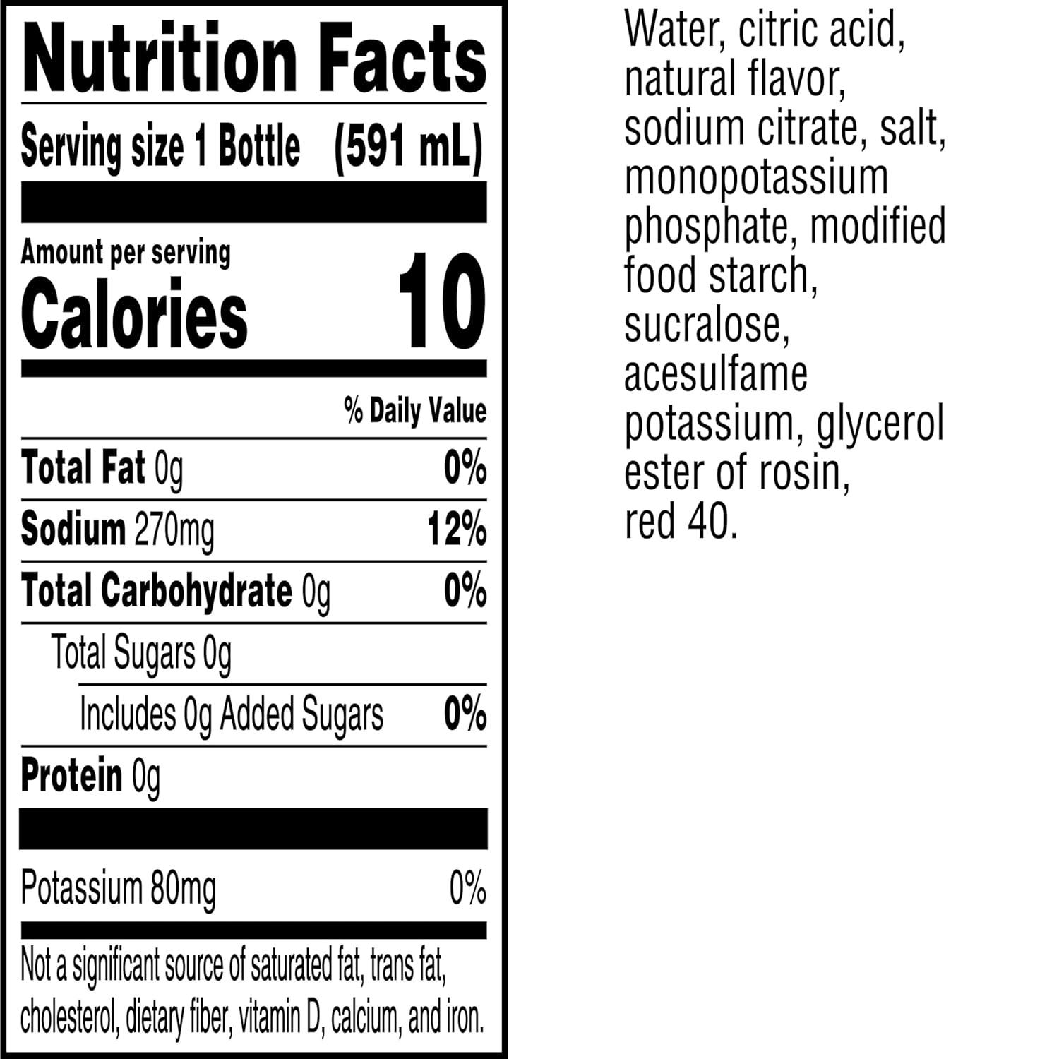 imageGatorade Zero Sugar Thirst Quencher Sports Drinks LemonLime 20 Ounce Bottles Pack of 8Zero Sugar Watermelon Splash
