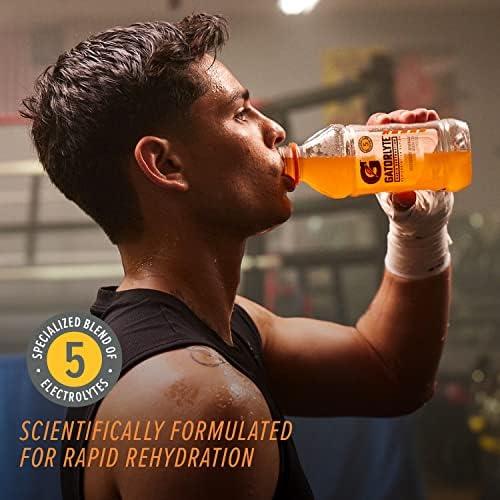 imageGatorlyte Rapid Rehydration Electrolyte Beverage Orange 20oz Bottles 12 PackCherry Lime