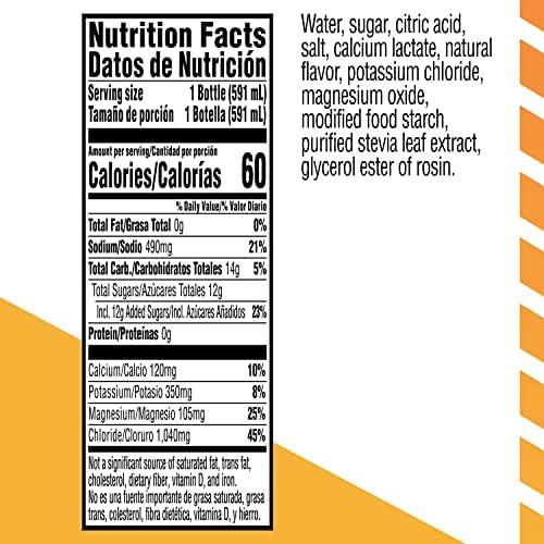 imageGatorlyte Rapid Rehydration Electrolyte Beverage Orange 20oz Bottles 12 PackCherry Lime