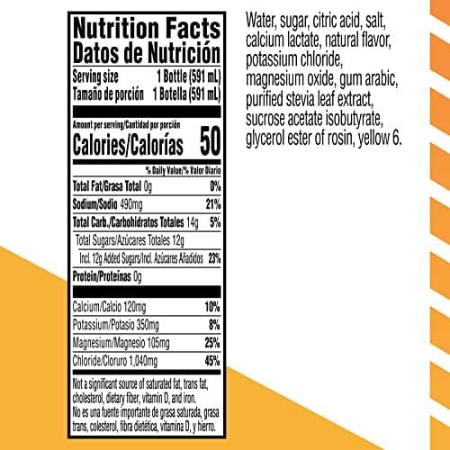 imageGatorlyte Rapid Rehydration Electrolyte Beverage Orange 20oz Bottles 12 PackOrange
