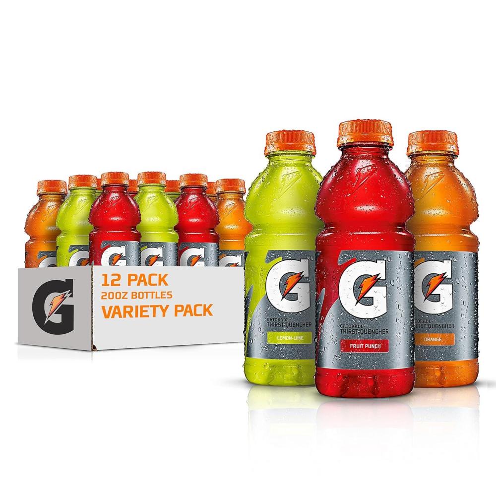 imageGatorade Original Thirst Quencher 3Flavor Frost Variety Pack 20 Fl Ounce Pack of 12Classic Variety Pack