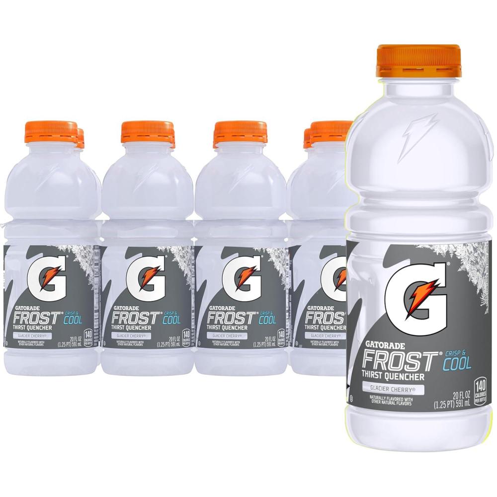 imageGatorade Thirst Quencher Orange 20 Fl Oz Pack of 8Glacier Cherry