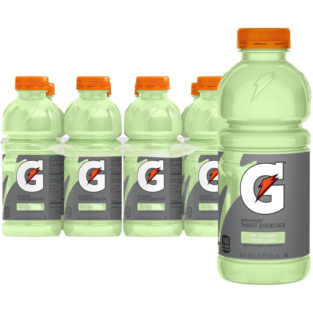 imageGatorade Thirst Quencher Orange 20 Fl Oz Pack of 8Lime Cucumber