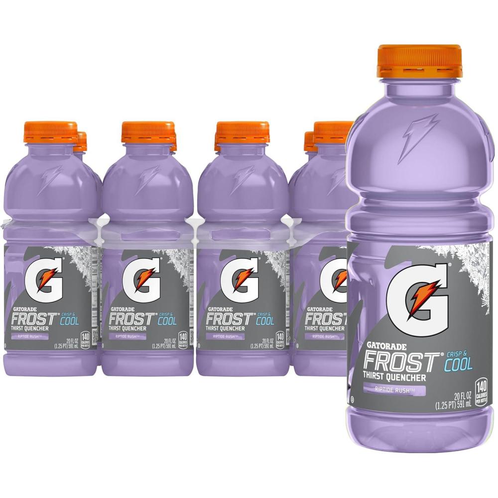 imageGatorade Thirst Quencher Orange 20 Fl Oz Pack of 8Riptide Rush