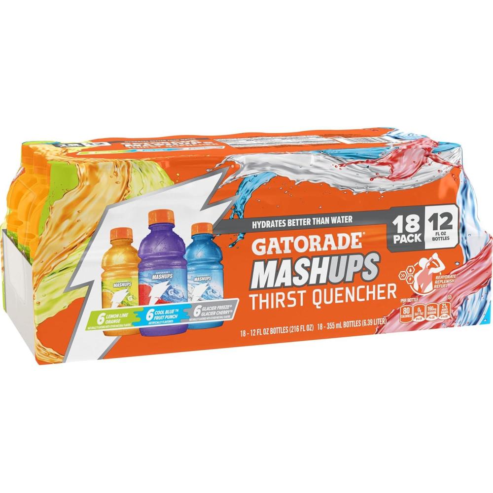 imageGatorade Thirst Quencher Sports Drink Variety Pack 12 Fl Oz Pack of 18Mashups Variety