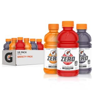 Gatorade G Zero Sports Drink, Glacier Freeze, Glacier Cherry, Berry Variety Pack, 12 Fl Oz (Pack of 18)(Classic Variety)