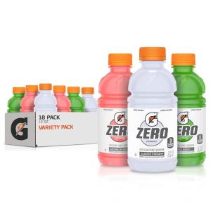 Gatorade G Zero Sports Drink, Glacier Freeze, Glacier Cherry, Berry Variety Pack, 12 Fl Oz (Pack of 18)(Frost Variety)