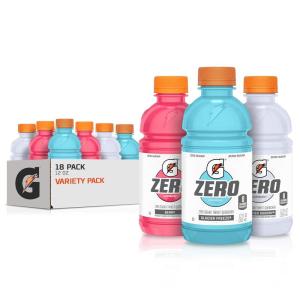 Gatorade G Zero Sports Drink, Glacier Freeze, Glacier Cherry, Berry Variety Pack, 12 Fl Oz (Pack of 18)(Glacier Cherry Variety)