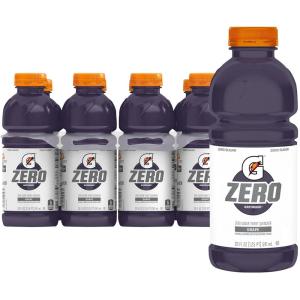 Gatorade Zero Sugar Thirst Quencher Sports Drinks, Lemon-Lime, 20 Ounce Bottles (Pack of 8)(Zero Sugar – Grape)