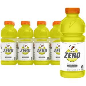 Gatorade Zero Sugar Thirst Quencher Sports Drinks, Lemon-Lime, 20 Ounce Bottles (Pack of 8)(Zero Sugar – Lemon-Lime)