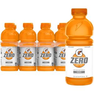 Gatorade Zero Sugar Thirst Quencher Sports Drinks, Lemon-Lime, 20 Ounce Bottles (Pack of 8)(Zero Sugar – Orange)