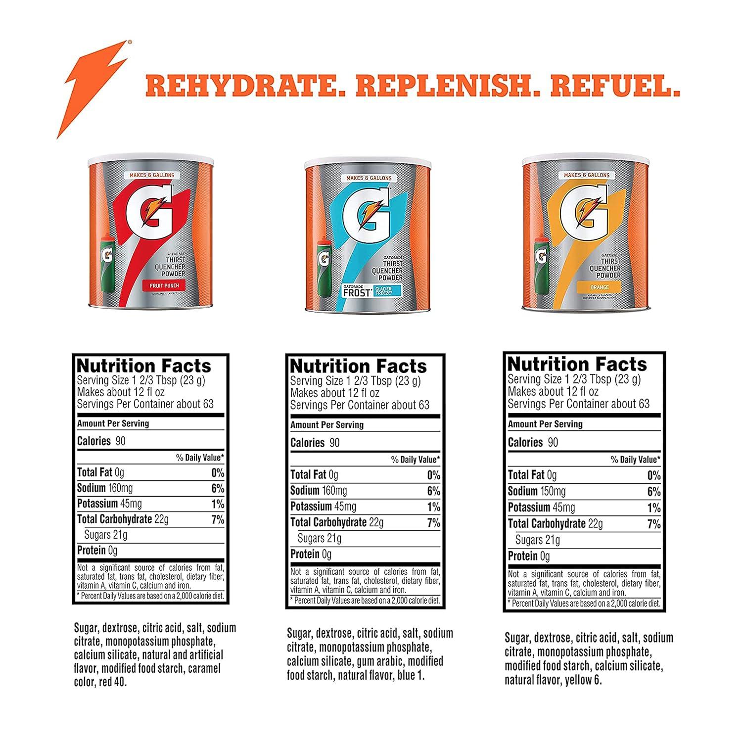 imageG ESSNTL Organic Gatorade Thirst Quencher Powder Strawberry 509 oz Canister Pack of 33 Flavor Variety