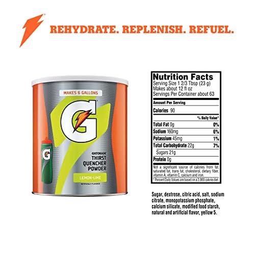 imageG ESSNTL Organic Gatorade Thirst Quencher Powder Strawberry 509 oz Canister Pack of 3LemonLime