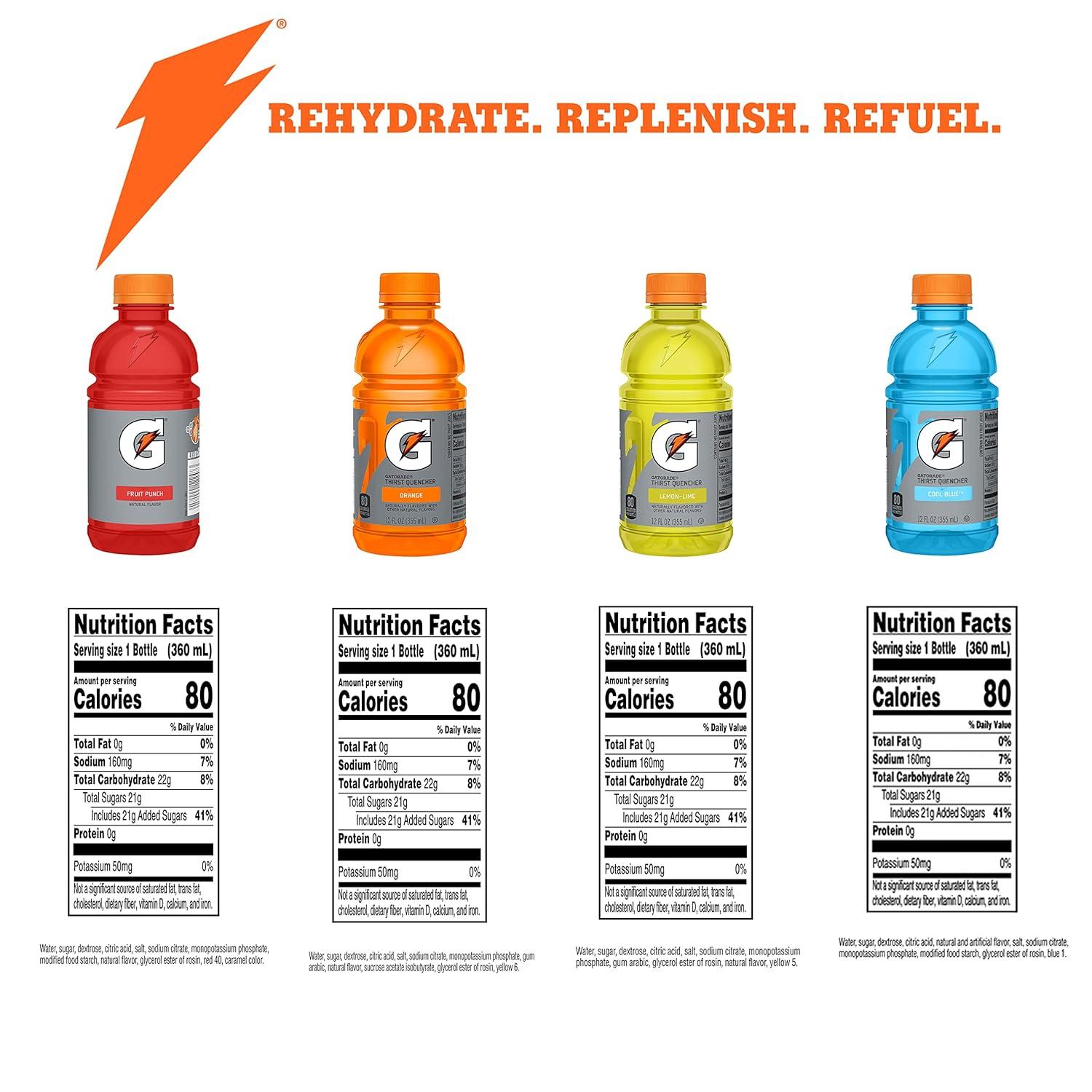 imageGatorade Classic Thirst Quencher Variety Pack 12 Fl Oz Pack of 24Classic Variety Pack