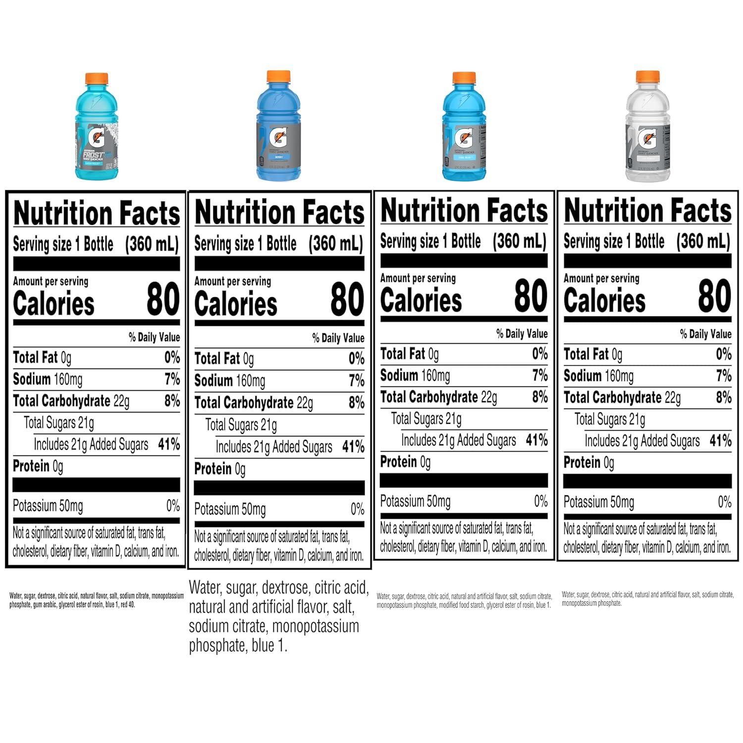 imageGatorade Classic Thirst Quencher Variety Pack 12 Fl Oz Pack of 24Frost Variety