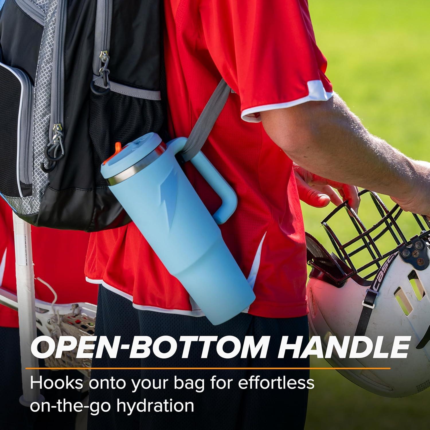 imageGatorade Crossover Stainless Steel Tumbler Bottle White DoubleWall Insulation 36 fl ozLight Blue