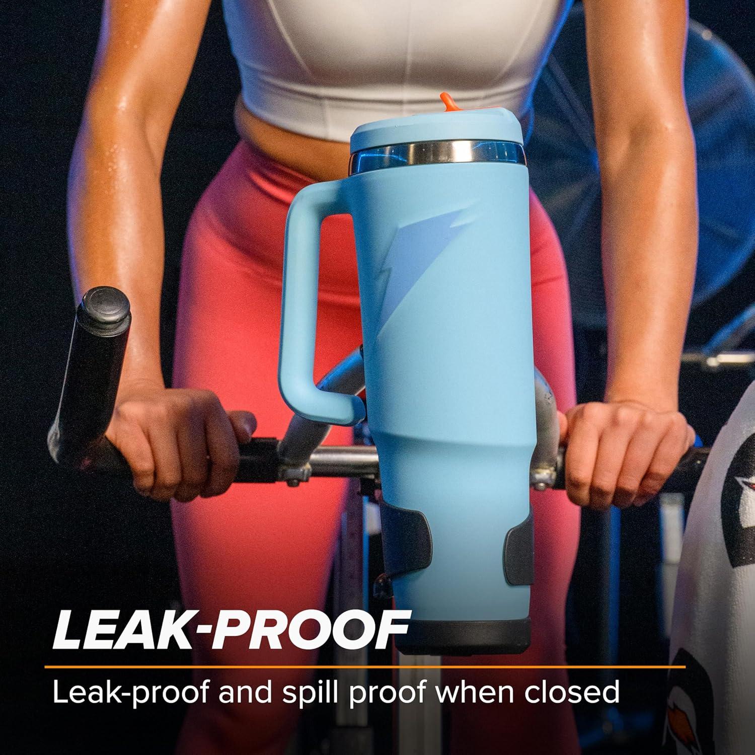 imageGatorade Crossover Stainless Steel Tumbler Bottle White DoubleWall Insulation 36 fl ozWhite