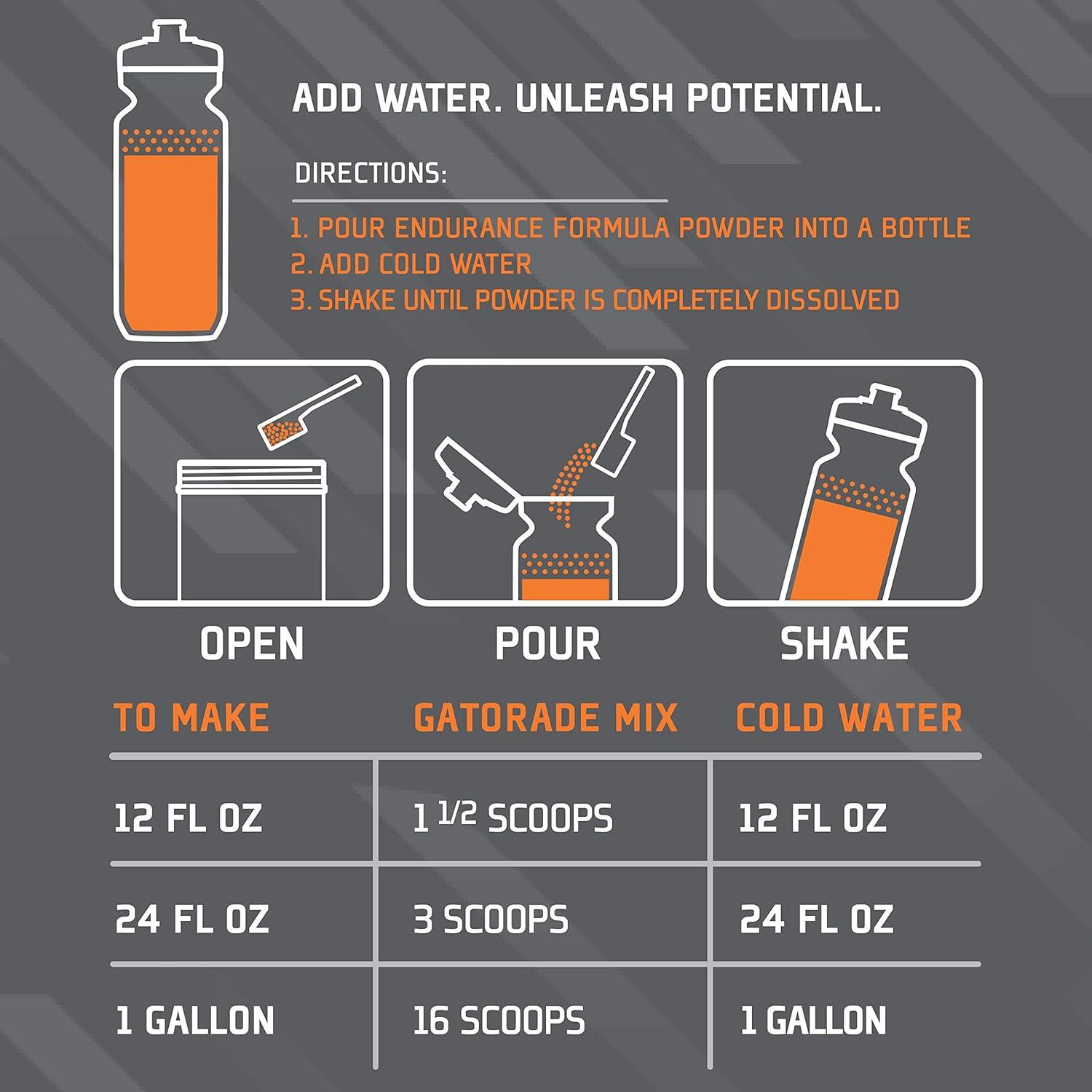 imageGatorade Endurance Formula Powder Orange 32 Ounce Pack of 1Orange