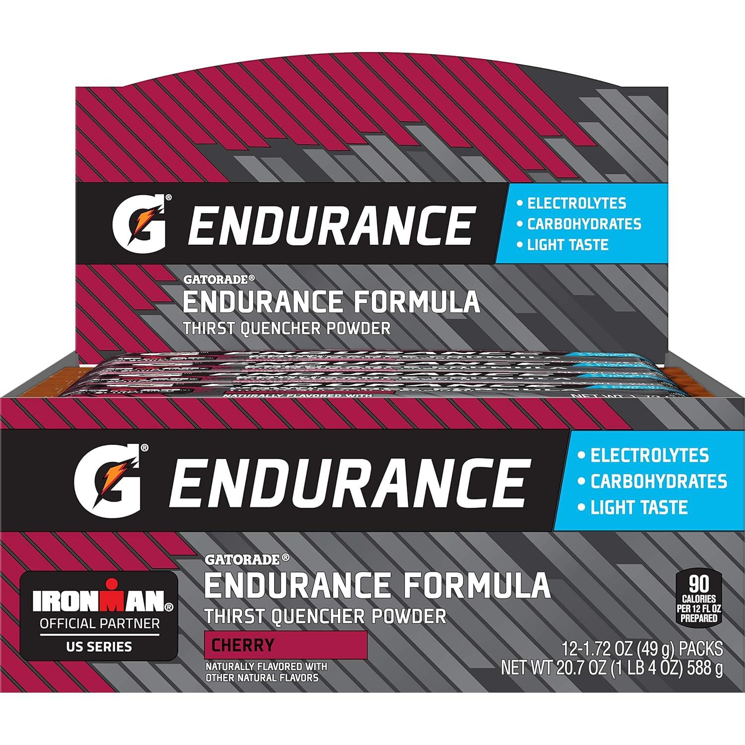 imageGatorade Endurance Powder With Electrolytes Watermelon 172 Ounce Pack of 12Cherry