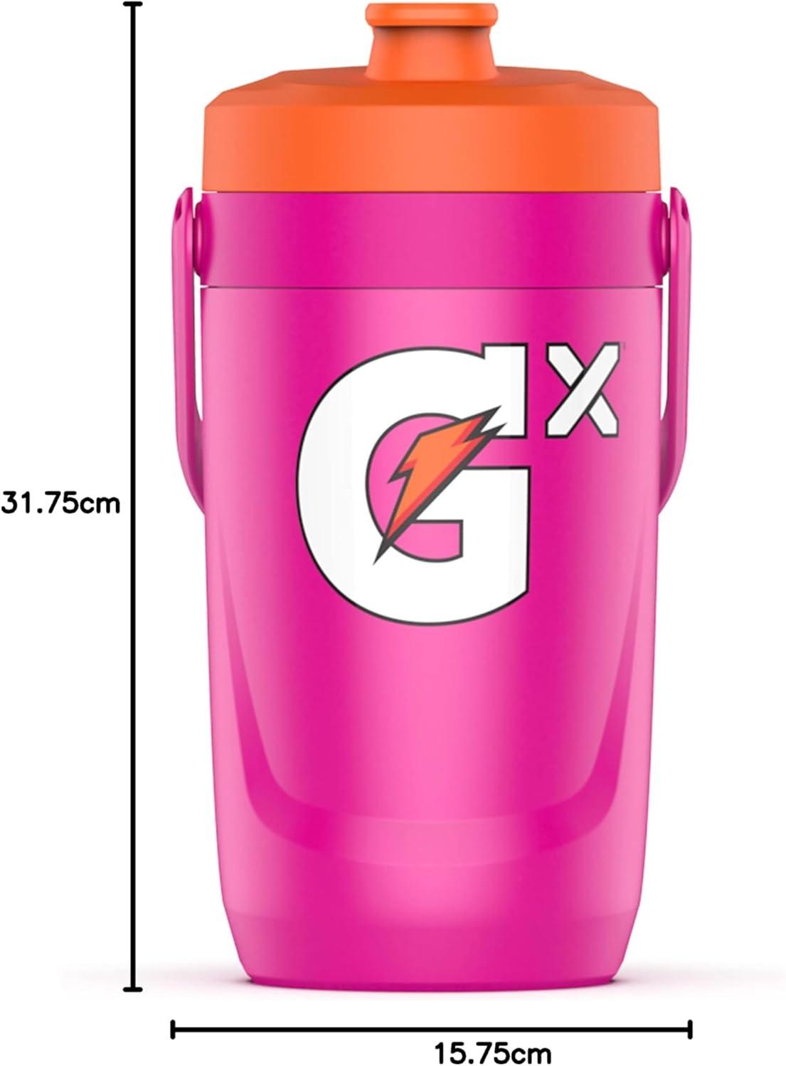 imageGatorade Gx Performance Jug 64oz Leakproof Non Slip Grip Great for Athletes NavyNeon Pink