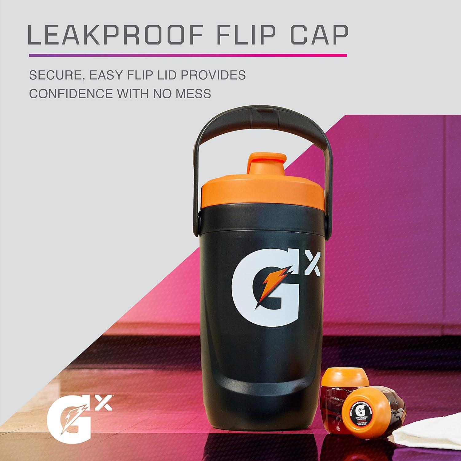 imageGatorade Gx Performance Jug 64oz Leakproof Non Slip Grip Great for Athletes NavyNeon Yellow
