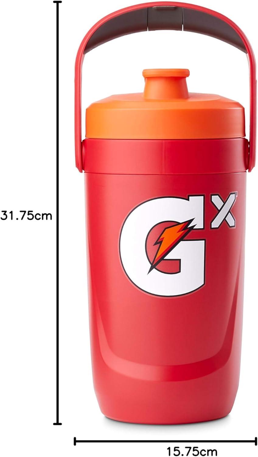 imageGatorade Gx Performance Jug 64oz Leakproof Non Slip Grip Great for Athletes NavyRed
