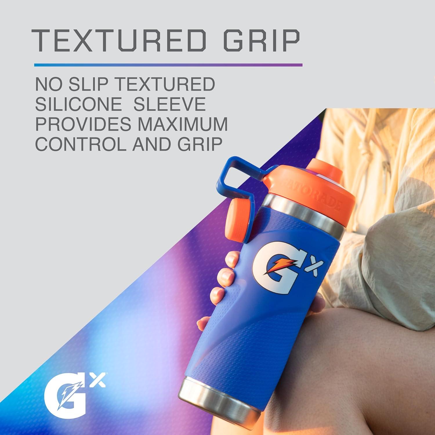 imageGatorade Gx Stainless Steel Bottle 32ozNeon Blue