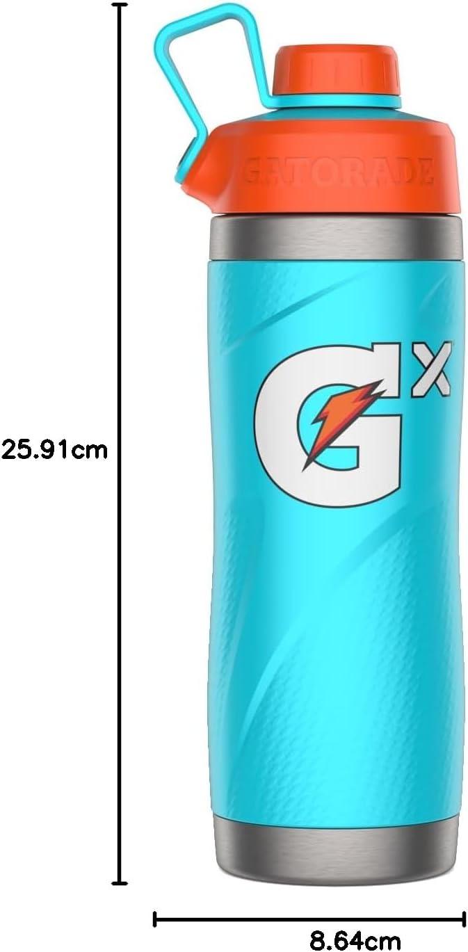 imageGatorade Gx Stainless Steel Bottle 32ozNeon Blue