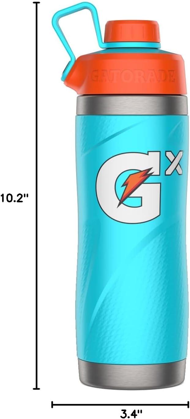 imageGatorade Gx Stainless Steel Bottle 32ozNeon Blue
