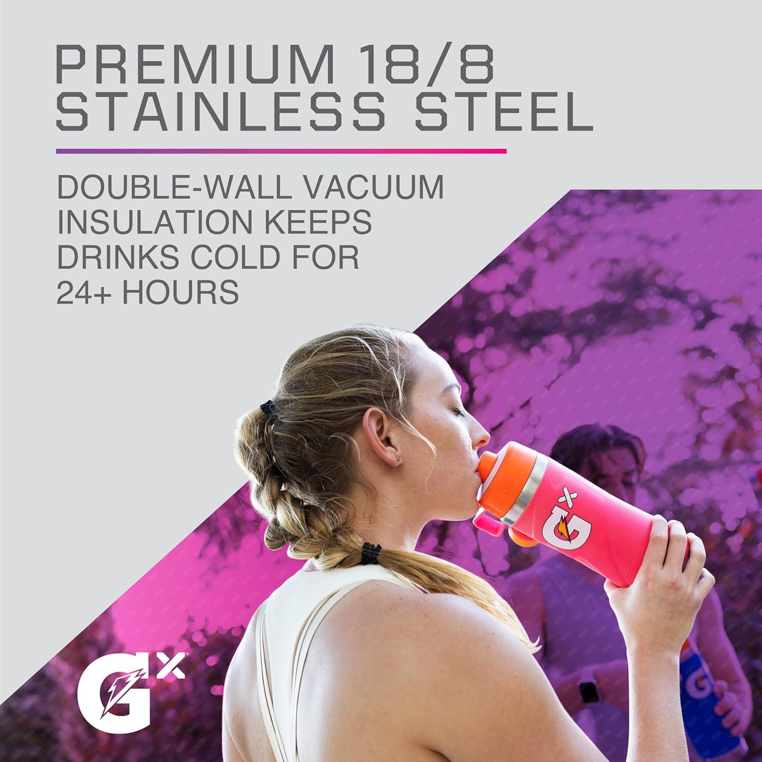 imageGatorade Gx Stainless Steel Bottle 32ozPink
