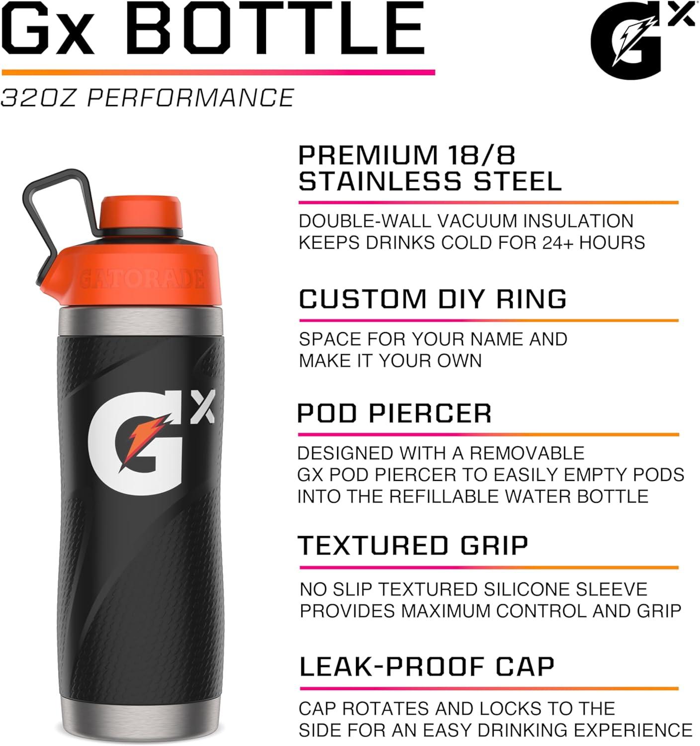 imageGatorade Gx Stainless Steel Bottle 32ozPink