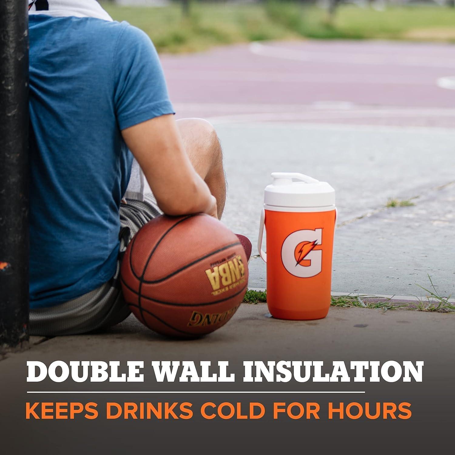 imageGatorade Half Gallon Cooler Jug Sports Hydration Jug BPAFree 64oz Double Wall Insulation12 Gallon Jug Pack of 4
