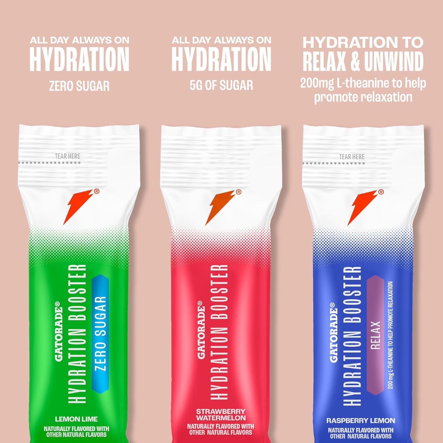 imageGatorade Hydration Booster Zero Sugar Passion Fruit Melon Pack of 6Lemon Lime