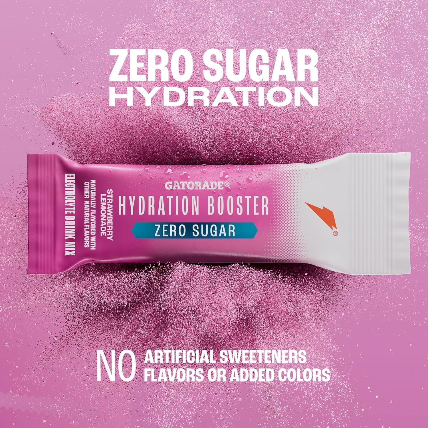 imageGatorade Hydration Booster Zero Sugar Passion Fruit Melon Pack of 6Pink Strawberry Lemonade