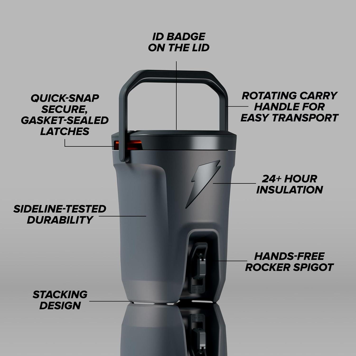imageGatorade Hydration Cooler 3 Gallon OrangeGrey