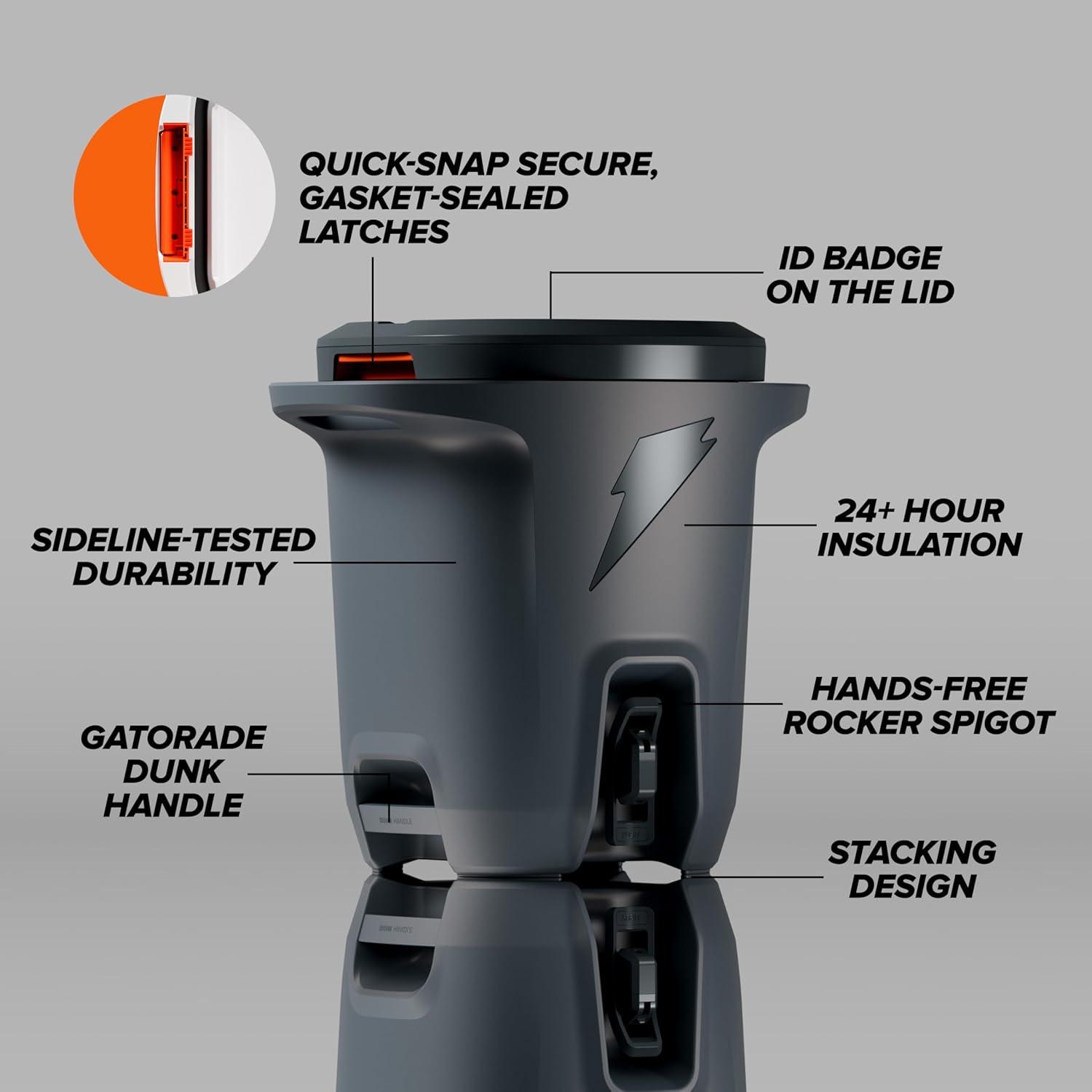 imageGatorade Hydration Cooler 6 Gallon Grey