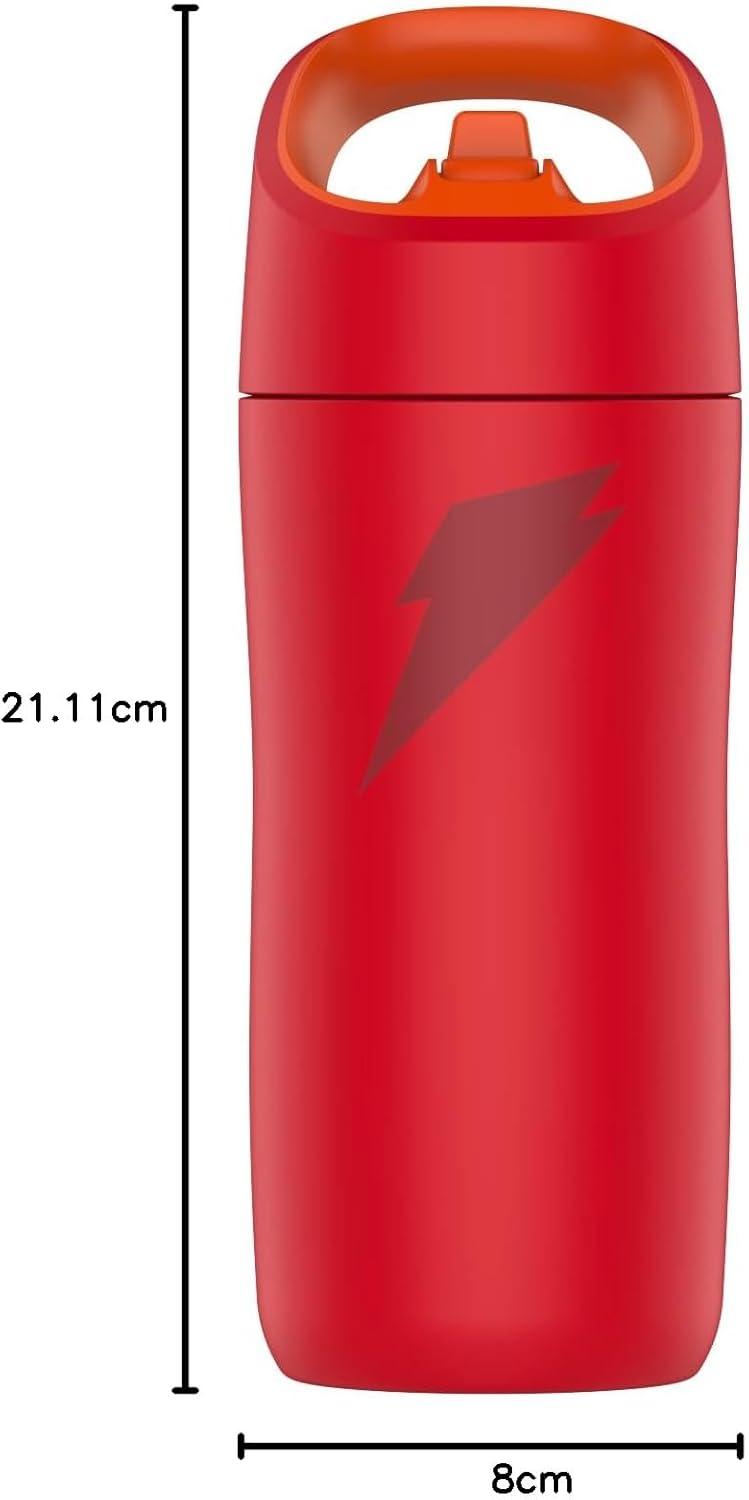 imageGatorade Kids Rookie Metal Water Bottle 12oz Stainless Steel Bottle DoubleWall Insulation Vacuum Insulated Thermo MugRed