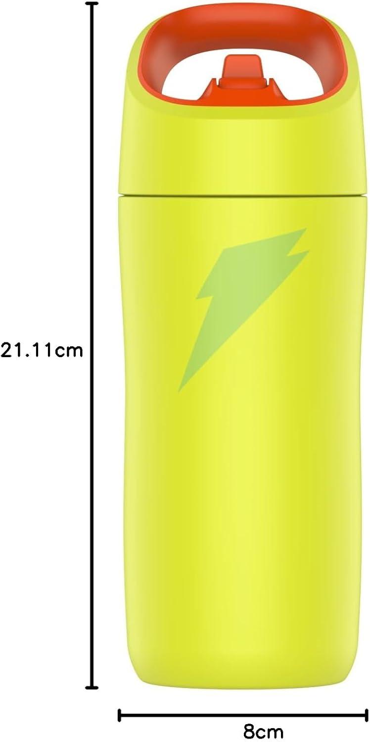 imageGatorade Kids Rookie Metal Water Bottle 12oz Stainless Steel Bottle DoubleWall Insulation Vacuum Insulated Thermo MugYellow